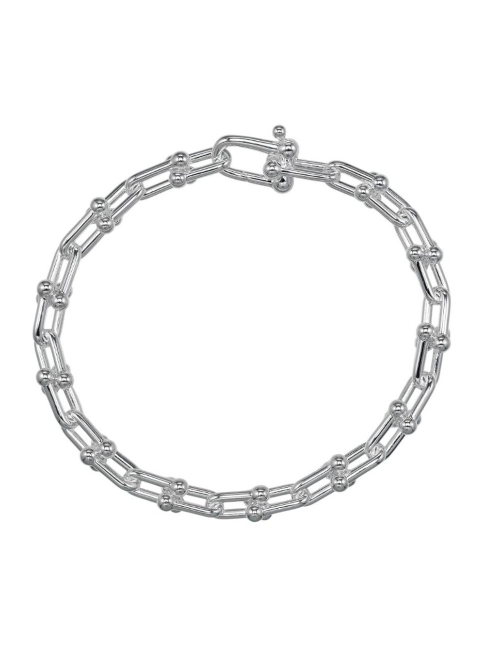 Tiffany & Co HardWear Small Link 17 925 Sterling Silver Bracelet